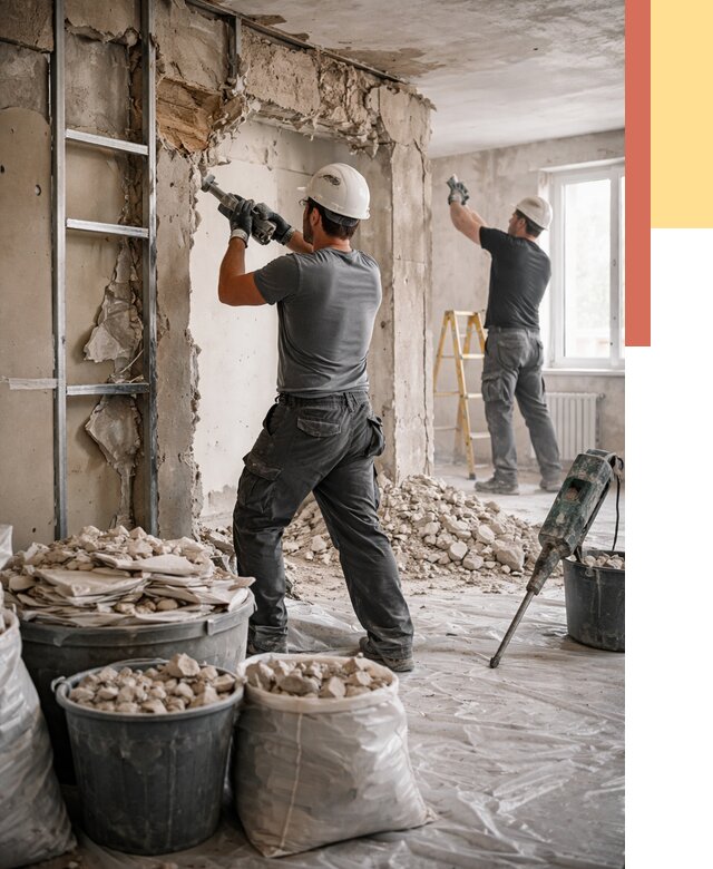 Демонтажные работы в Абакане от 2758 руб. — услуги и цена под ключ | ОТДЕЛОЧНИК-Бкн