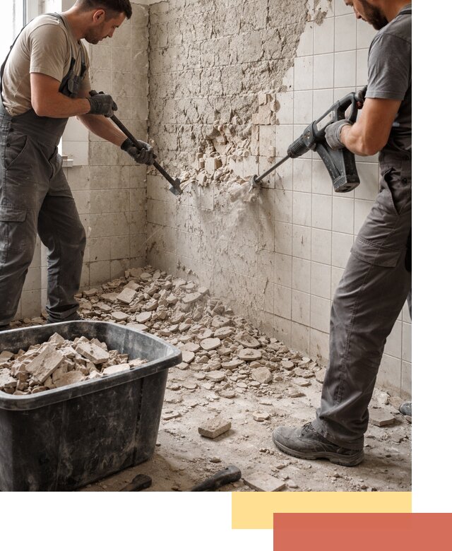 Демонтаж плитки со стен в Абакане быстро и аккуратно