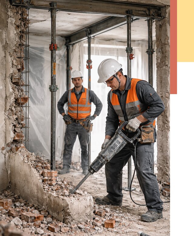 Снос несущих стен в Абакане от 10470 руб. — демонтаж несущей стены под ключ | ОТДЕЛОЧНИК-Бкн