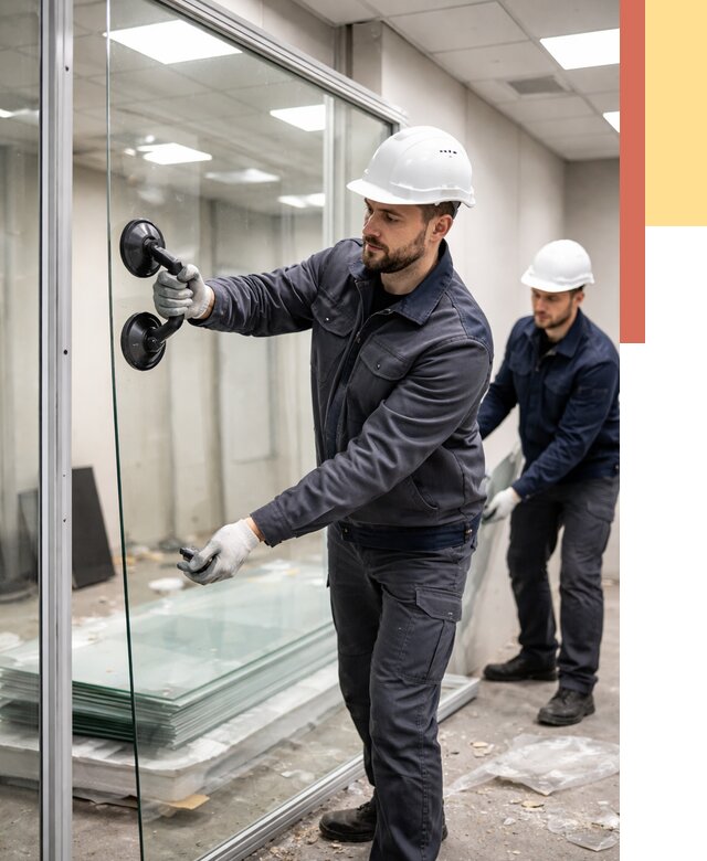 Демонтаж стеклянных перегородок в Абакане от 3269 руб. — быстро и недорого | ОТДЕЛОЧНИК-Бкн