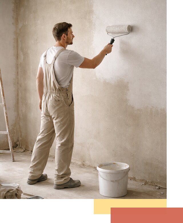 Грунтовка стен под отделку в Абакане профессиональным раствором