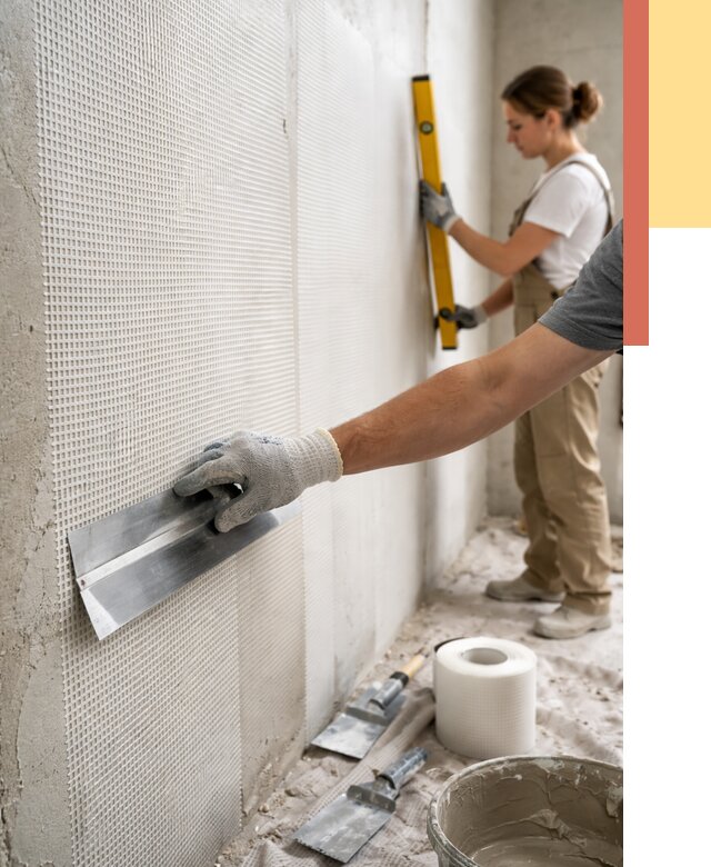 Армирование стен стеклосеткой в Абакане от 3269 руб. под ключ | ОТДЕЛОЧНИК-Бкн