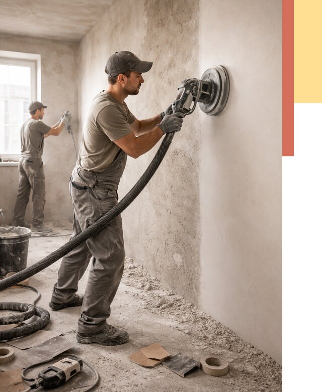 Шлифовка стен в Абакане от 1226 руб/м2 — быстро и недорого | ОТДЕЛОЧНИК-Бкн