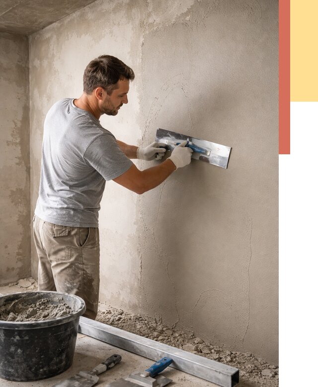 Штукатурка стен без маяков в Абакане от 7355 руб/м2 — услуги и цена | ОТДЕЛОЧНИК-Бкн