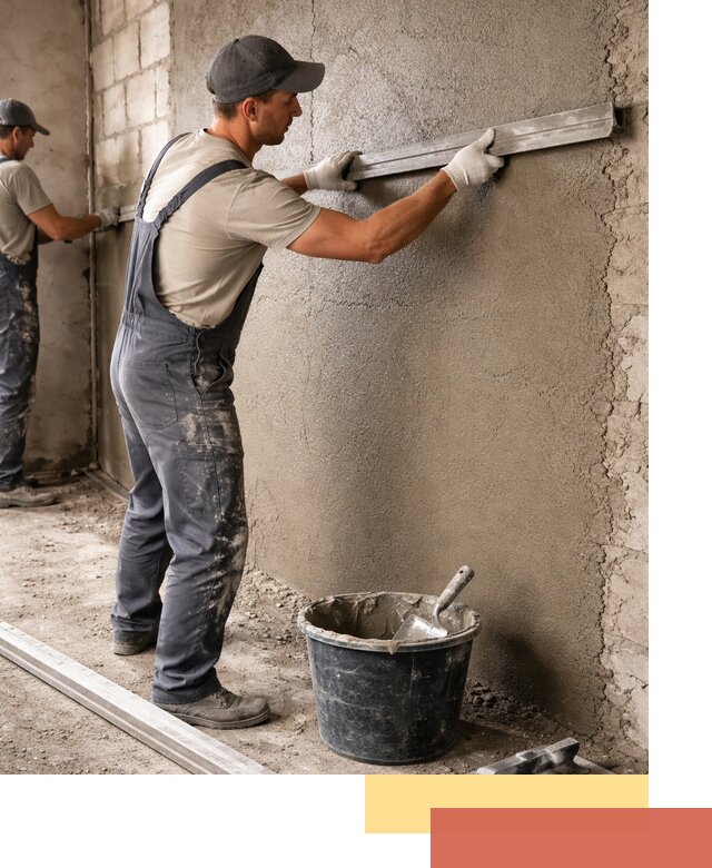 Штукатурка стен цементно-песчаная в Абакане профессионально