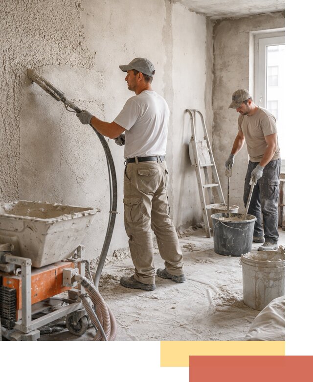 Машинная штукатурка стен в Абакане — быстро и качественно