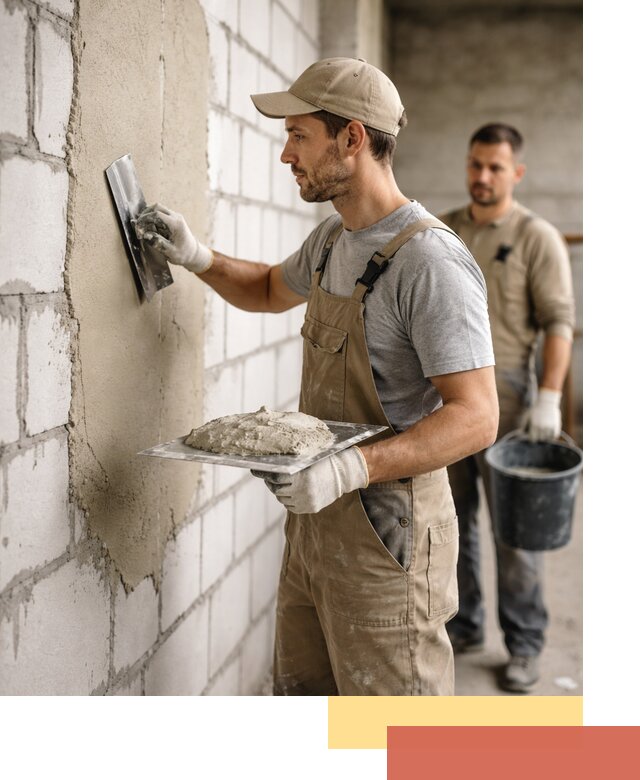 Штукатурка стен из газобетона в Абакане под ключ