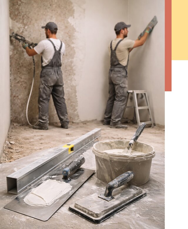 Штукатурка стен под обои в Абакане от 4597 руб./м2 — выравнивание под обои | ОТДЕЛОЧНИК-Бкн