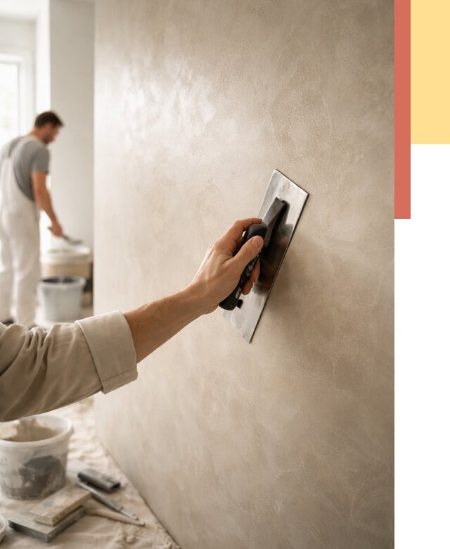 Венецианская штукатурка в Абакане от 3575 руб/м² — нанесение стен под ключ | ОТДЕЛОЧНИК-Бкн