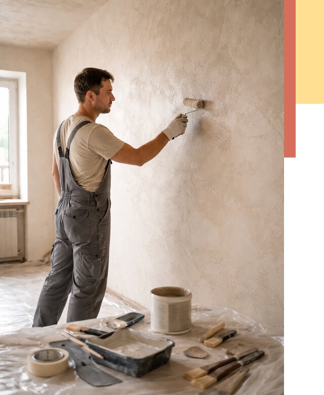 Нанесение лессирующей краски по декоративке в Абакане от 1788 руб. | ОТДЕЛОЧНИК-Бкн