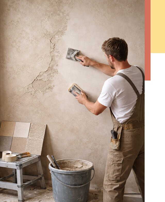 Ремонт декоративной штукатурки в Абакане от 4597 руб. под ключ | ОТДЕЛОЧНИК-Бкн