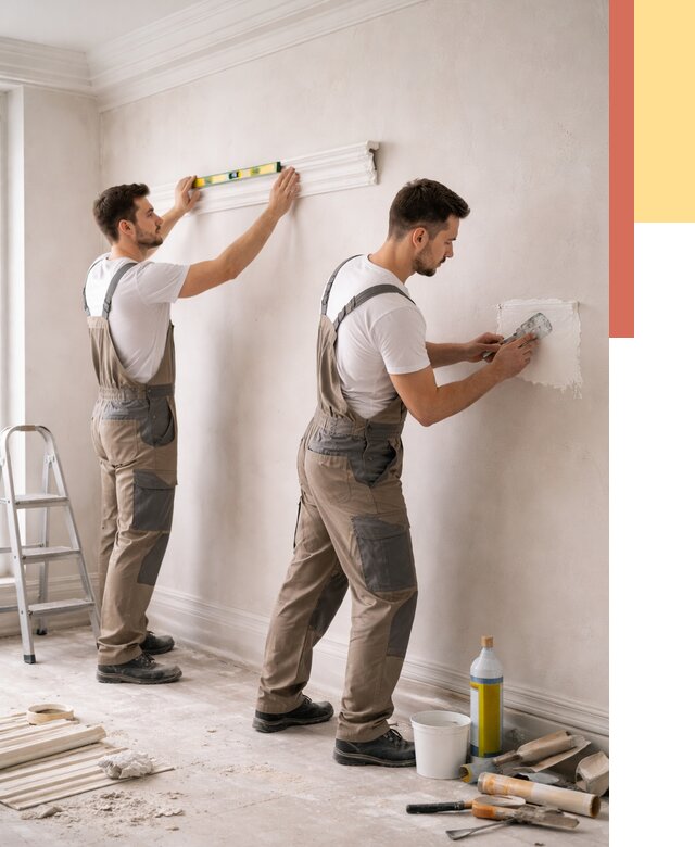 Монтаж лепнины на стены в Абакане от 4597 руб. — недорого, быстро | ОТДЕЛОЧНИК-Бкн