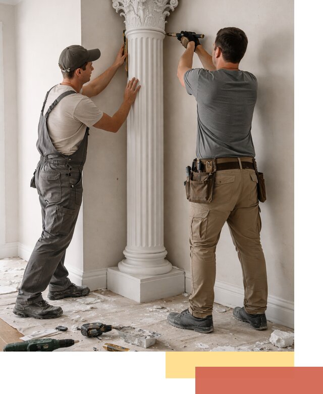 Установка декоративных колонн в Абакане под ключ