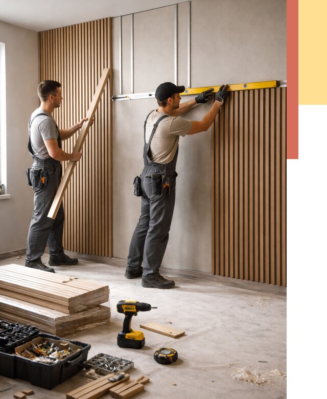 Монтаж реечных панелей на стены в Абакане от 1226 руб. — быстро и недорого | ОТДЕЛОЧНИК-Бкн