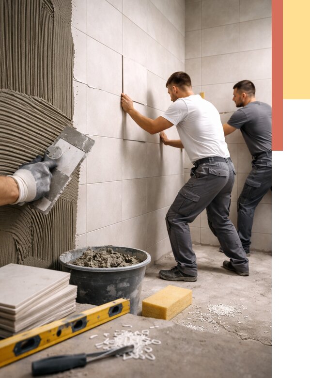 Укладка плитки на стены в Абакане от 868 руб. — качественно и недорого | ОТДЕЛОЧНИК-Бкн