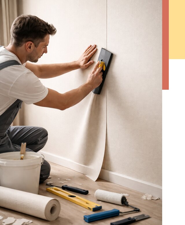 Поклейка виниловых обоев в Абакане от 4597 руб. | Быстро и недорого — ОТДЕЛОЧНИК-Бкн