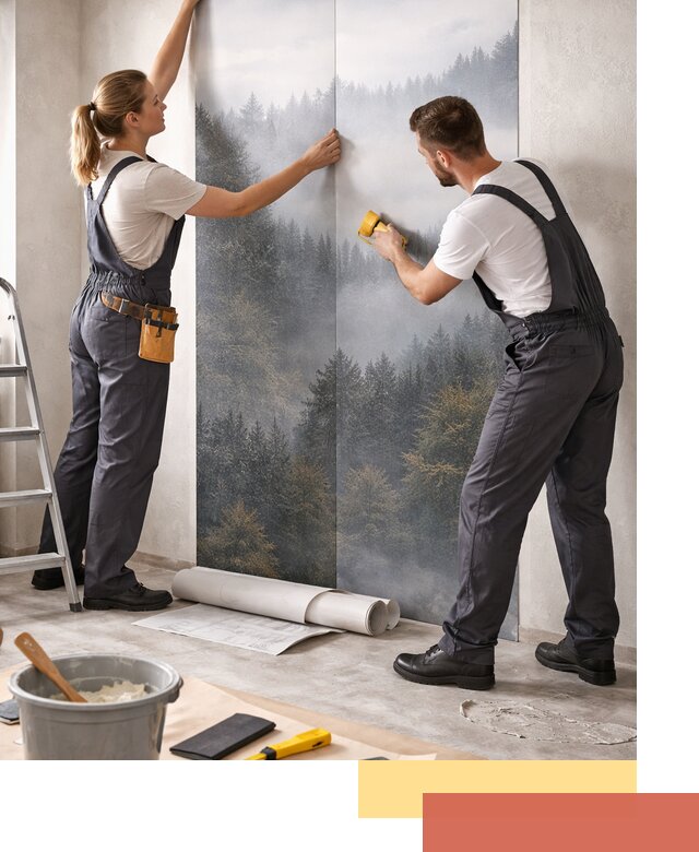 Поклейка фотообоев профессионально в Абакане под ключ