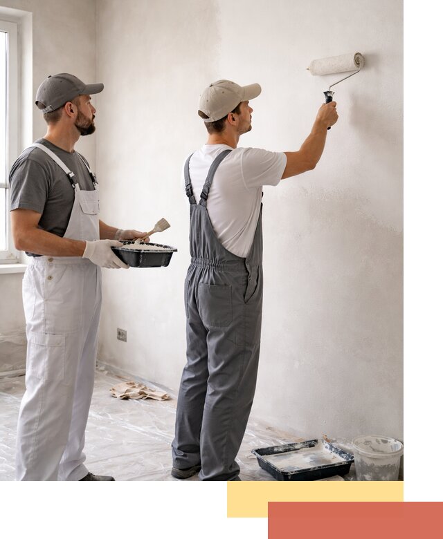 Покраска стен водоэмульсионной краской в Абакане