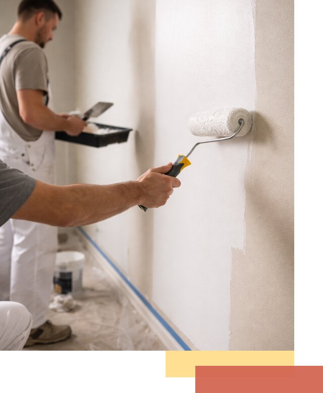 Покраска стен акриловой краской профессионально в Абакане