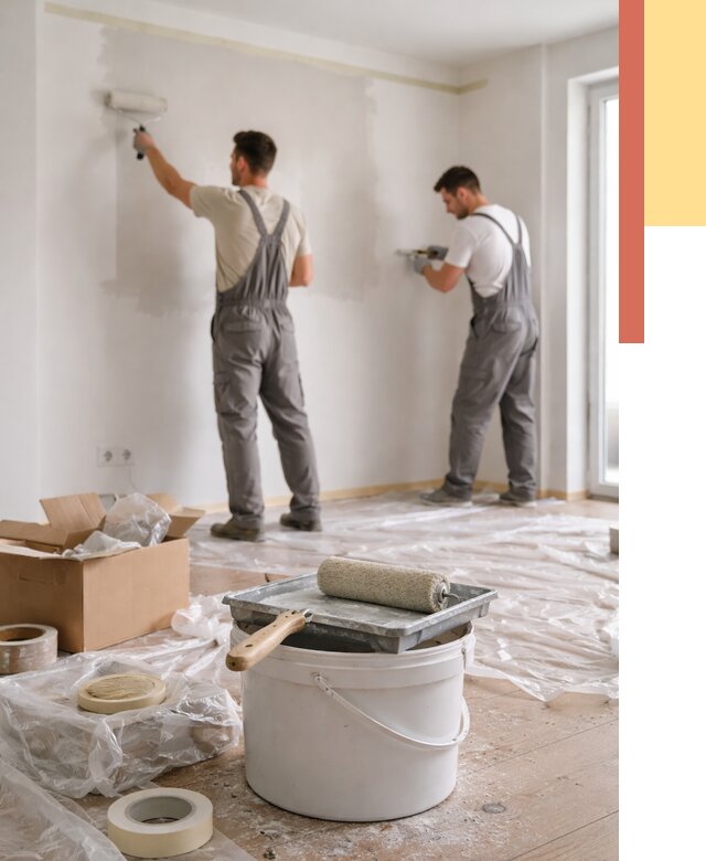 Покраска стен в квартире в Абакане от 2554 руб/м2 — быстро и недорого | ОТДЕЛОЧНИК-Бкн