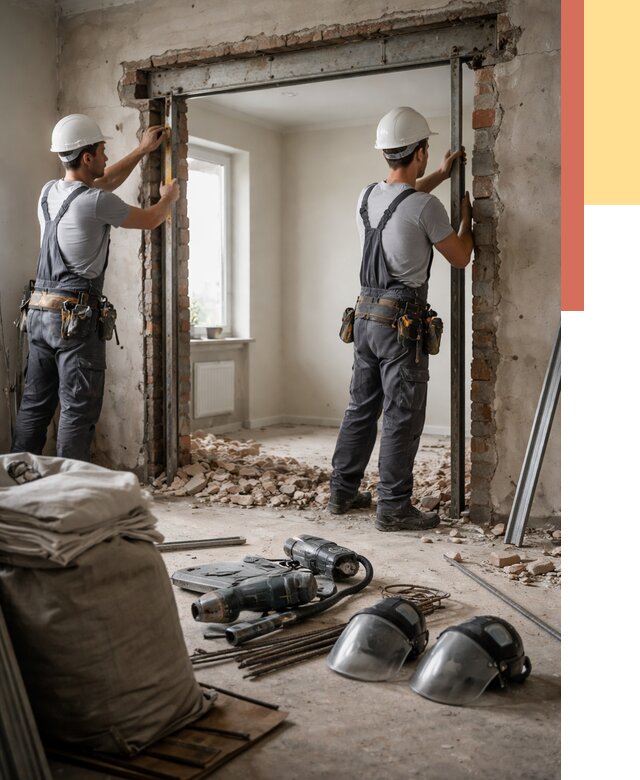 Расширение дверного проема в Абакане от 12769 руб. под ключ | ОТДЕЛОЧНИК-Бкн