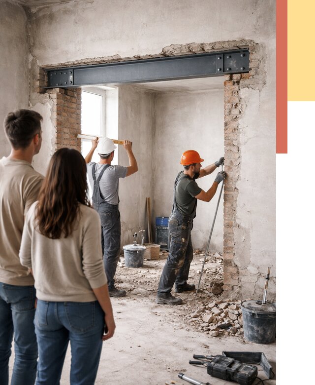 Усиление проема в стене в Абакане от 9704 руб. — усиление дверного проема металлоконструкцией | ОТДЕЛОЧНИК-Бкн