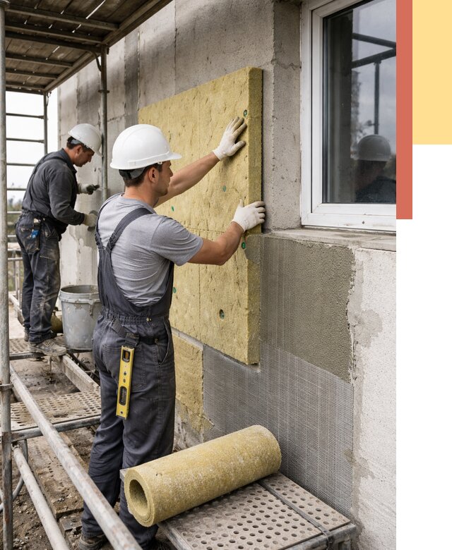 Утепление стен в Абакане от 4392 руб. под ключ — быстро и недорого | ОТДЕЛОЧНИК-Бкн