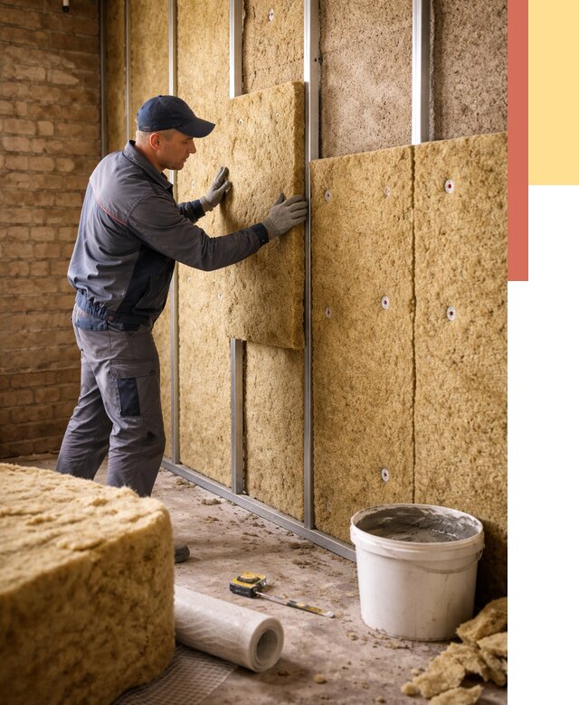 Утепление стен минватой в Абакане от 1379 руб./м2 — недорого и быстро | ОТДЕЛОЧНИК-Бкн