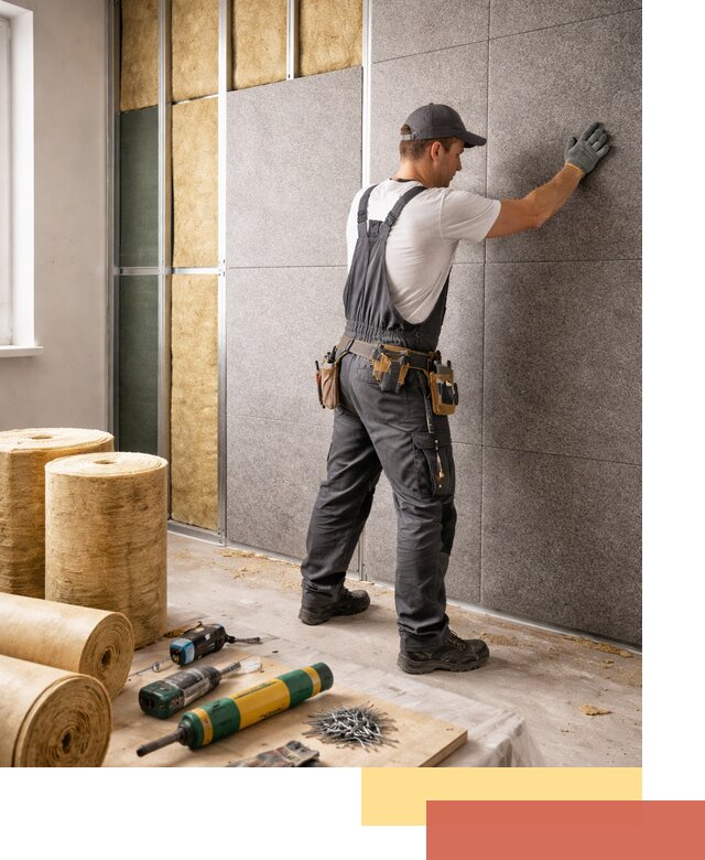 Профессиональная шумоизоляция стен в Абакане для квартиры и офиса