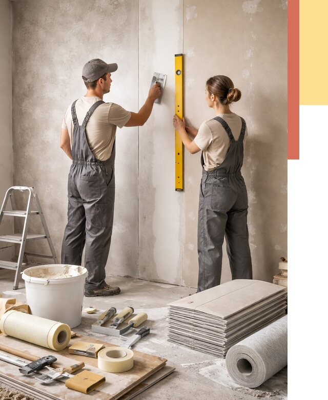 Отделка стен в Абакане от 1532 руб/м² — недорого, быстро, под ключ | ОТДЕЛОЧНИК-Бкн