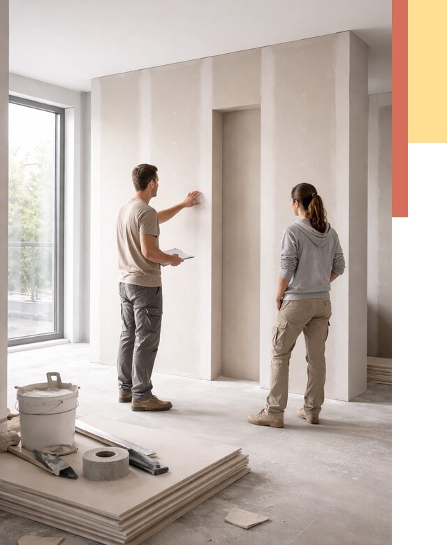 Зонирующая перегородка из гипсокартона в Абакане от 2860 руб. под ключ | ОТДЕЛОЧНИК-Бкн