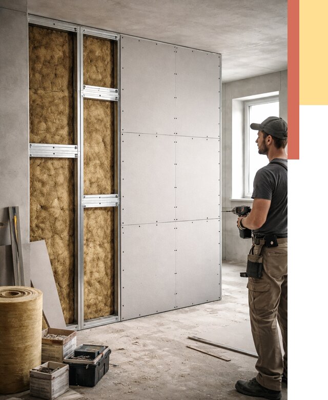 Усиленная перегородка под навеску в Абакане от 13075 руб. — монтаж под ключ | ОТДЕЛОЧНИК-Бкн