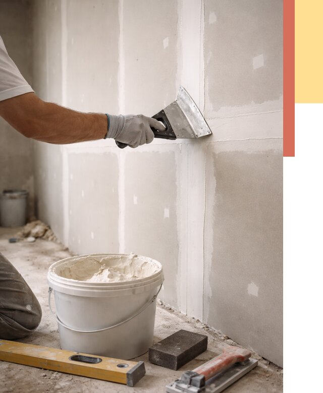 Шпаклевка перегородок из гипсокартона в Абакане от 2554 руб. — услуги ОТДЕЛОЧНИК-Бкн