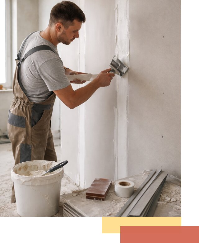 Шпаклевка перегородок из гипсокартона в Абакане качественно и быстро