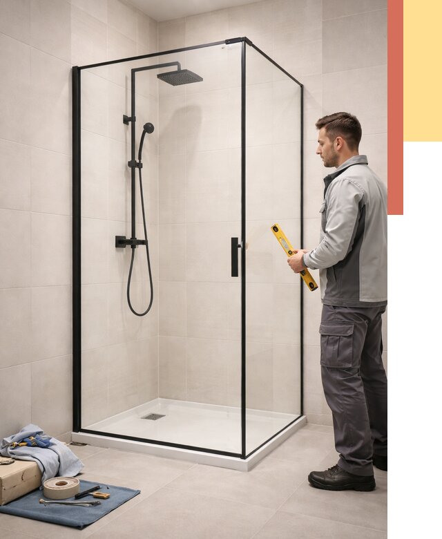 Стеклянные перегородки для душа в Абакане от 12769 руб. | Монтаж под ключ — ОТДЕЛОЧНИК-Бкн