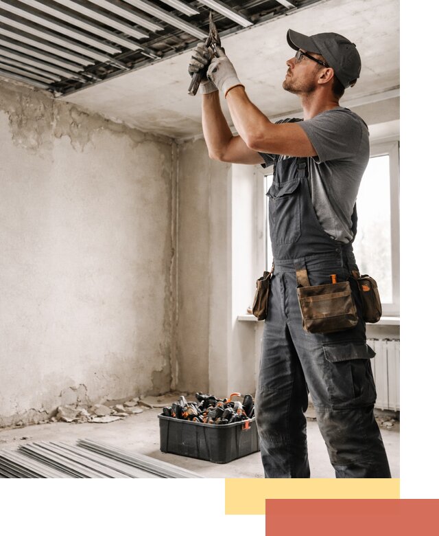 Демонтаж реечного потолка в Абакане быстро и аккуратно