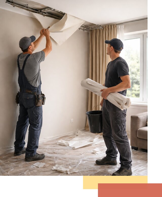 Демонтаж натяжного потолка в Абакане быстро и аккуратно