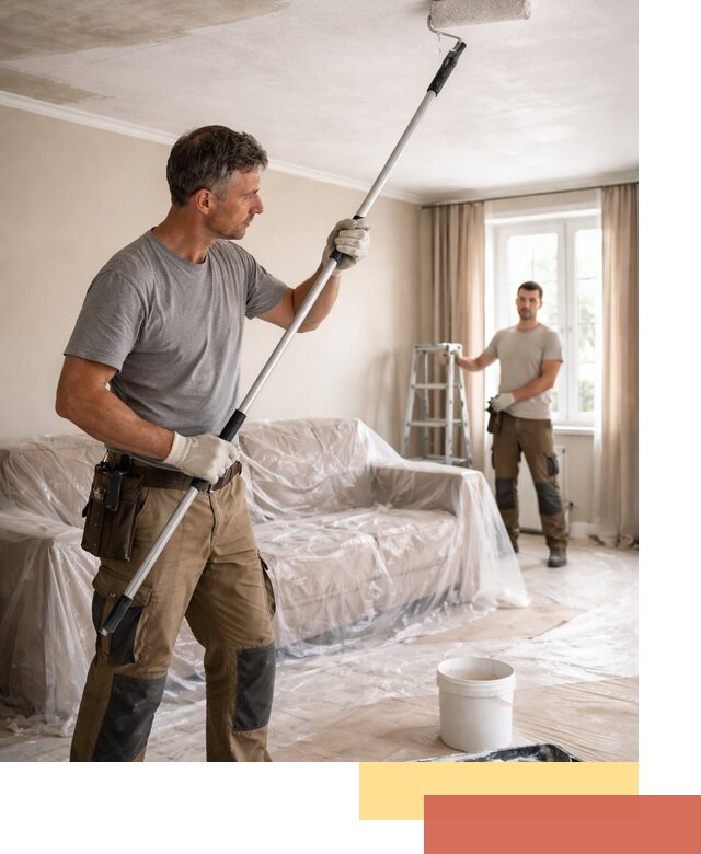 Грунтовка потолка в Абакане — подготовка под покраску и отделку