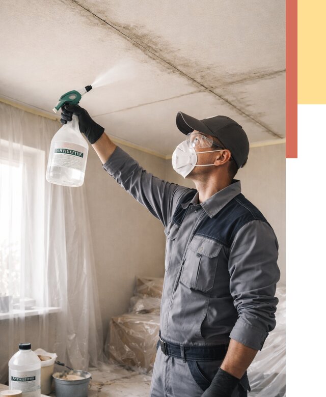 Антисептическая обработка потолка в Абакане от 2554 руб. | ОТДЕЛОЧНИК-Бкн