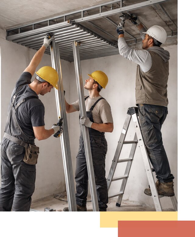 Монтаж реечного потолка под ключ в Абакане