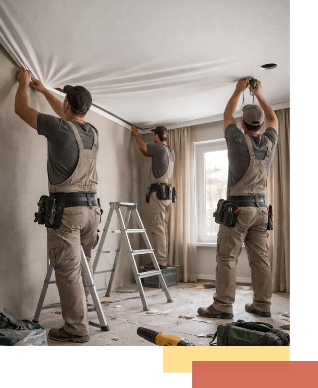 Монтаж матового натяжного потолка в Абакане качественно и быстро