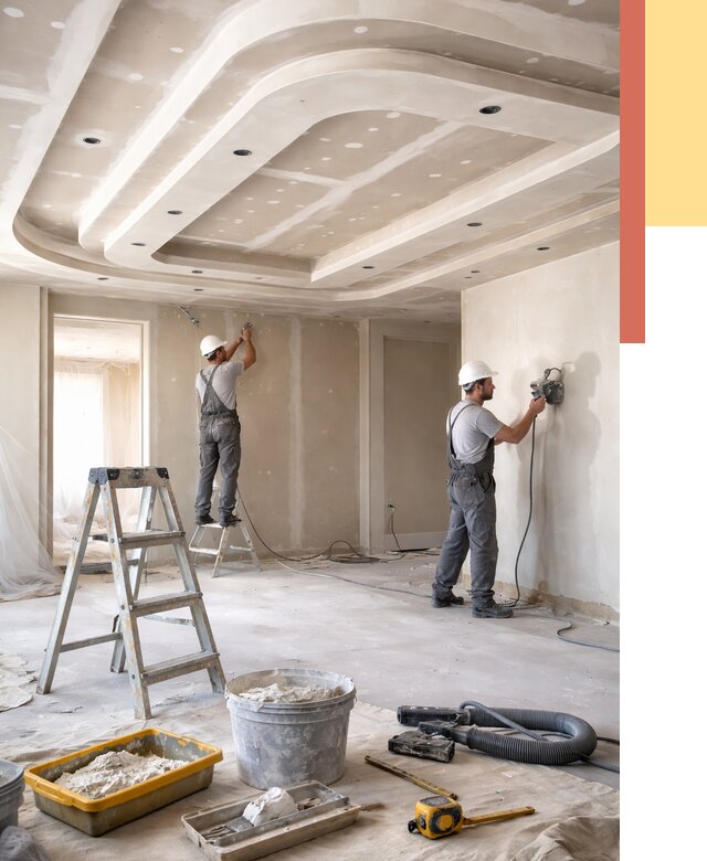 Многоуровневый потолок из гипсокартона в Абакане от 766 руб. под ключ | ОТДЕЛОЧНИК-Бкн