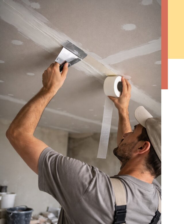 Обработка швов потолка ГКЛ в Абакане от 7661 руб. под ключ | ОТДЕЛОЧНИК-Бкн