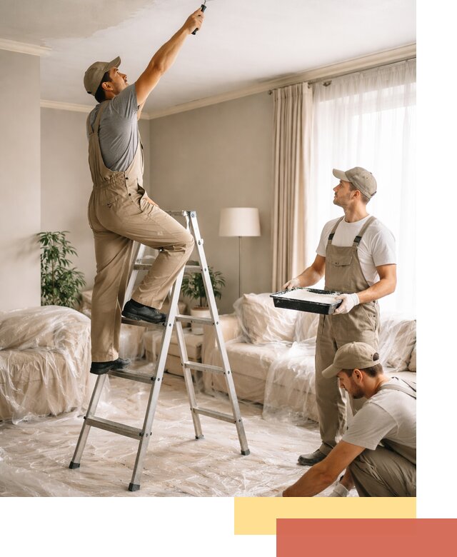 Покраска потолков акриловой краской в Абакане качественно и быстро