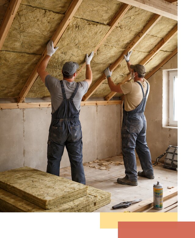 Утепление потолка минеральной ватой в Абакане