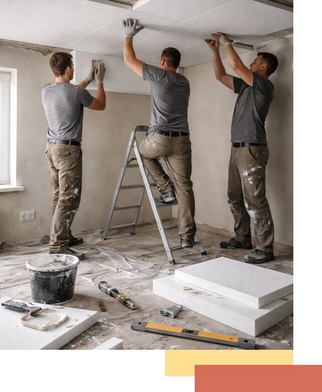 Утепление потолка пенопластом в Абакане быстро и качественно